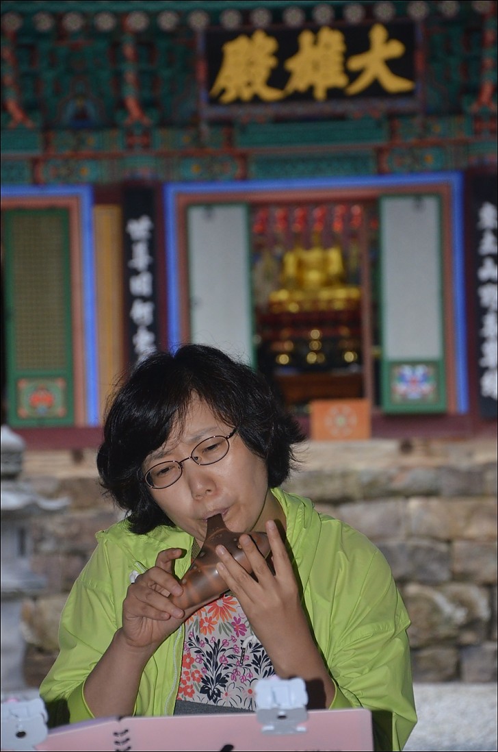 제17차년도 염불정진대회 구룡사 오카리나 연주      박선민포교사