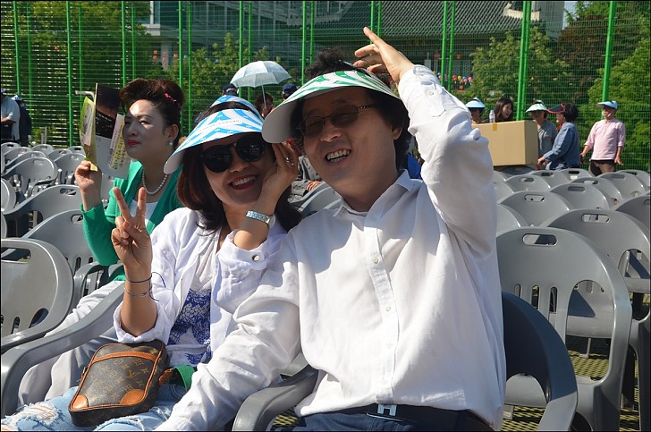  동국대운동장에서