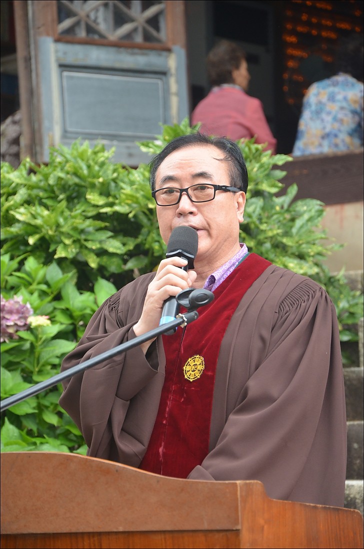 제18차년도 향천사 염불정진대회 이상우대회장 인사