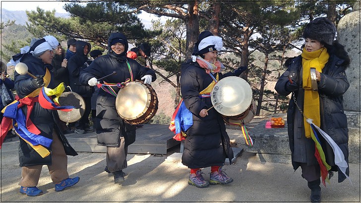 건봉사 등공대 참배  동산사물반