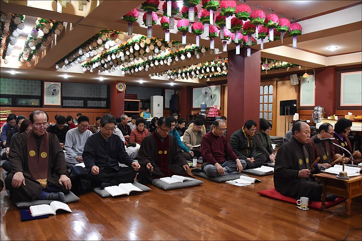 2017년 새해맞이 동산법당 철야정진