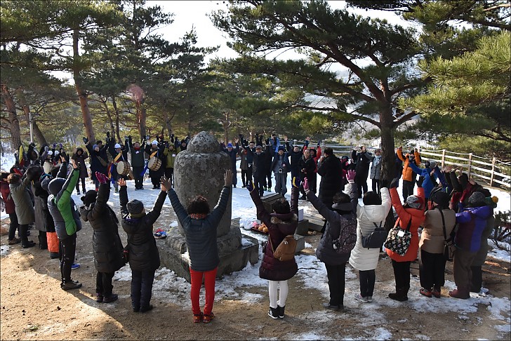 2017년 새해맞이 동산법당 철야정진 화진포해돋이 건봉사 등공대 참배