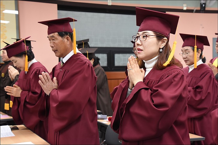 동산불교대 수계및 졸업식