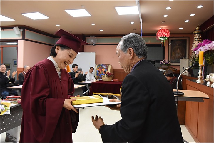 동산불교대 수계및 졸업식