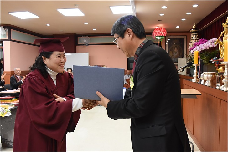 동산불교대 수계및 졸업식