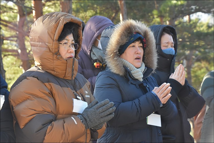 2018무술년새해맞이 철야정진 화진포해돋이및 금강산 참배기도