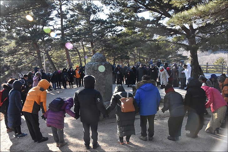 2018무술년새해맞이 철야정진 화진포해돋이및 금강산 참배기도