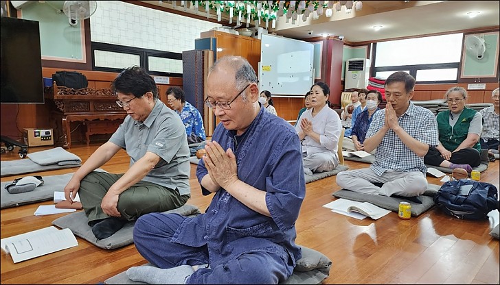 염불만일정진 9100일 회향
